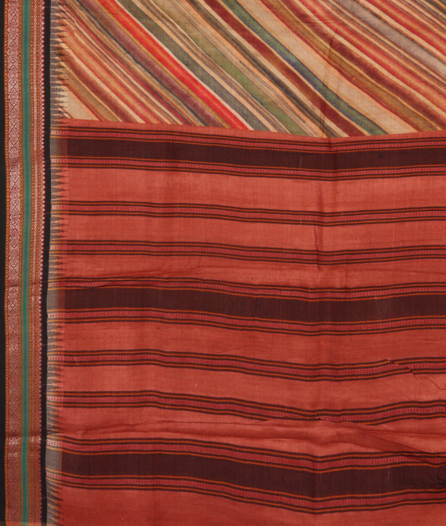 Multicolour Vidarbha Tussar Saree T2273624