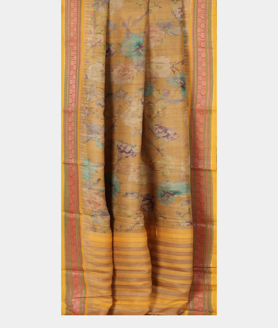 Beige Vidarbha Tussar Saree T3095332