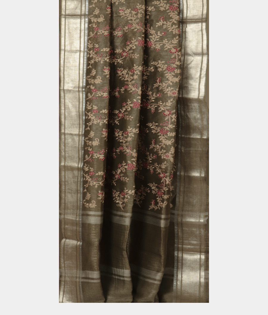 dark-green-linen-embroidery-saree-t322486-t322486-b