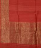 Red Banaras Tussar Georgette Saree T3094884