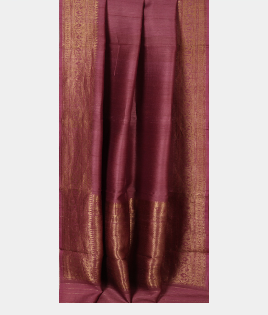 Lavender Pink Banaras Tussar Georgette Saree T3094792