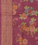 Lavender Pink Banaras Tussar Georgette Saree T3094793