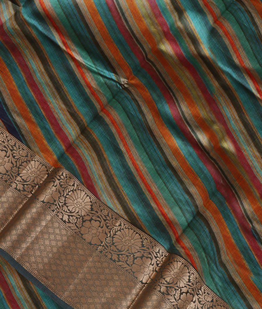 Multicolour Chaniya Silk Saree T330841-image