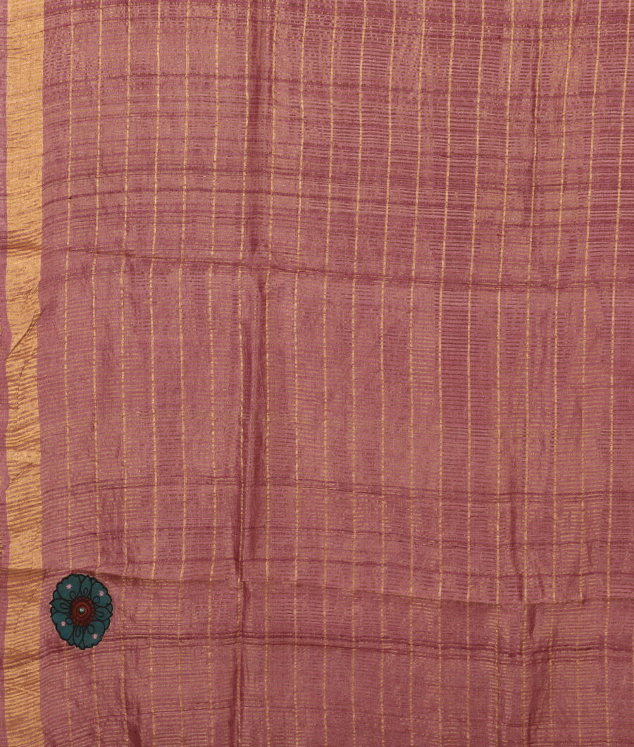 Lavender Woven Tussar Saree T3307733