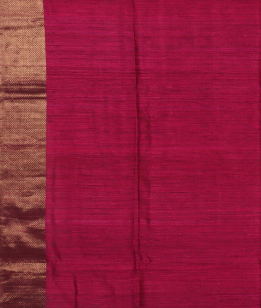 Purple Handwoven Tussar Saree T3194703