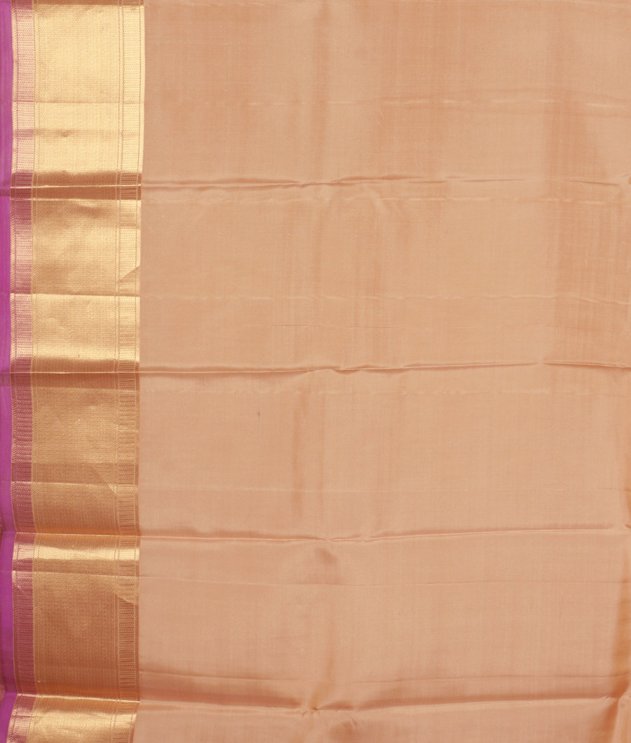 Cream Soft Silk Saree T1375143