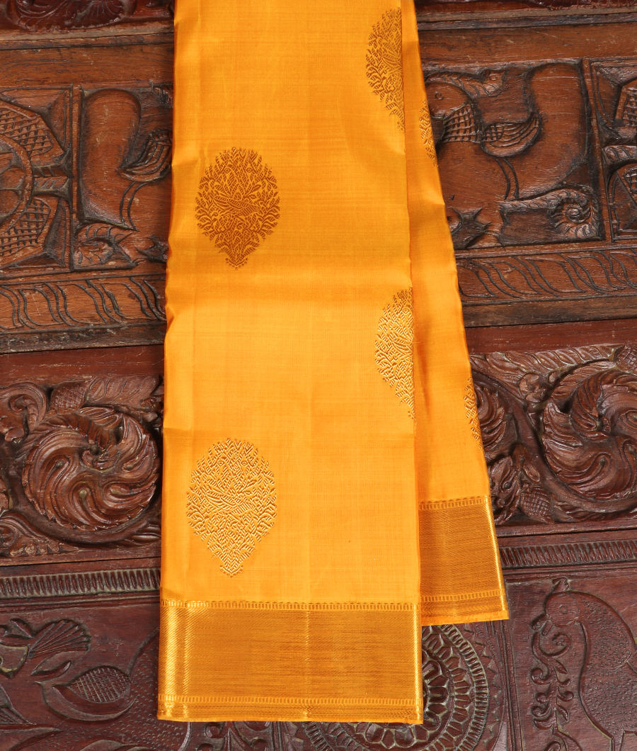 Yellow Handwoven Kanjivaram Silk Saree T331836-image