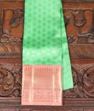 Green Handwoven Kanjivaram Silk Kids Pavadai T3314171