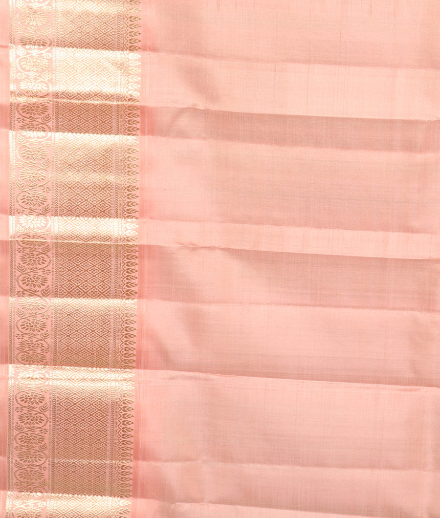 Green Handwoven Kanjivaram Silk Kids Pavadai T3314172