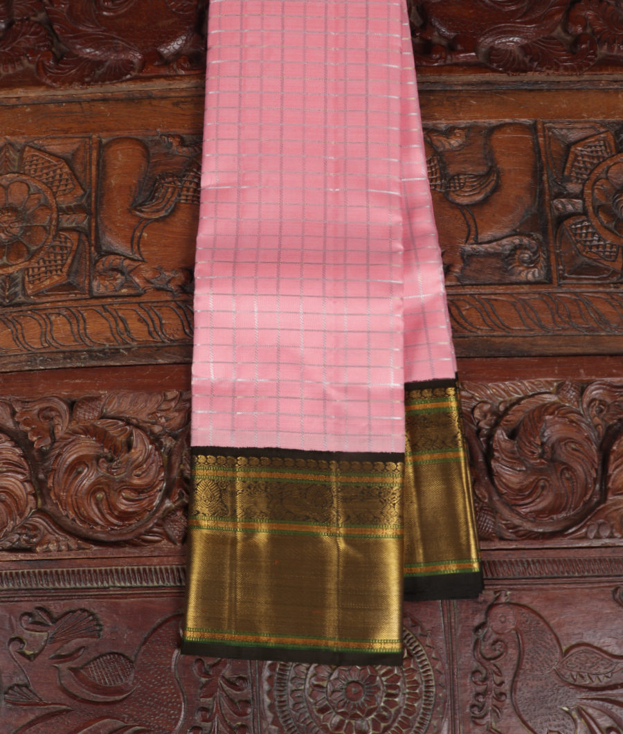 Pink Handwoven Kanjivaram Silk Saree T314511-image
