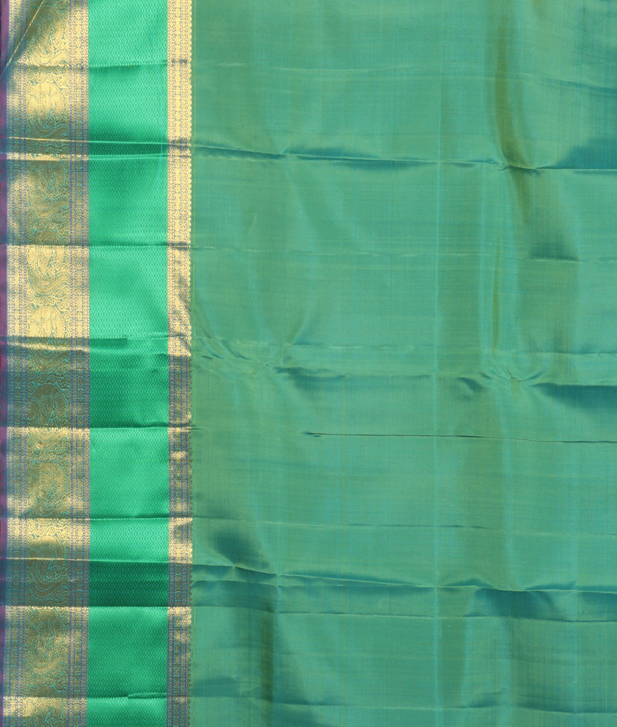 Purple Handwoven Kanjivaram Silk Saree T3144733