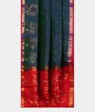 Peacock Blue Uppada Silk Saree T3322702