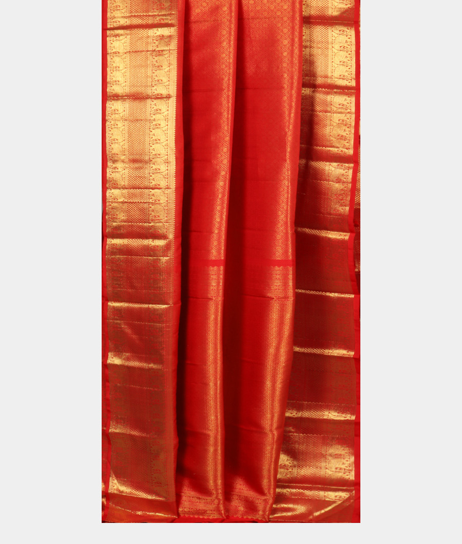 Red Handwoven Kanjivaram Silk Saree T2780262