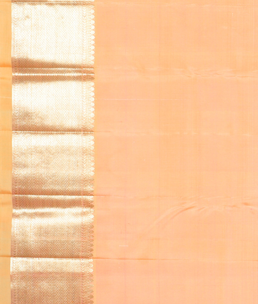 Light Peach Handwoven Kanjivaram Silk Saree T3147023