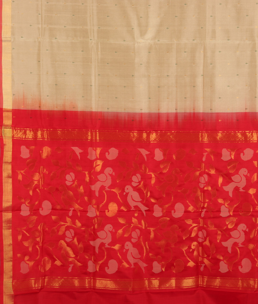 Beige Uppada Silk Saree T2963124