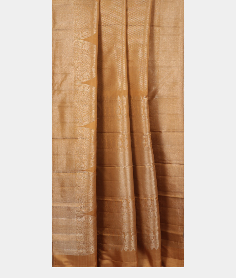 Beige Handwoven Kanjivaram Silk Saree T2295912