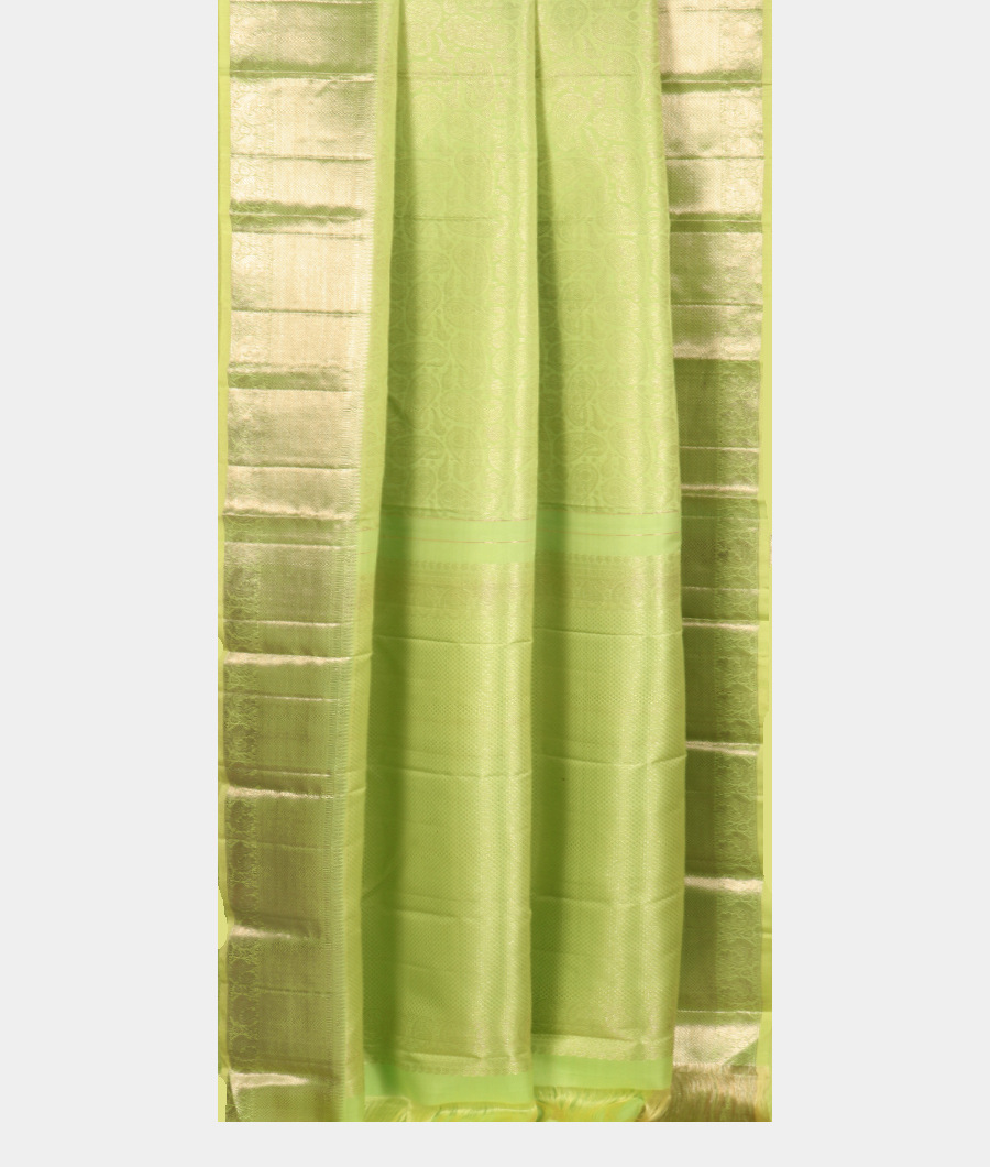 Green Handwoven Kanjivaram Silk Saree T2780482