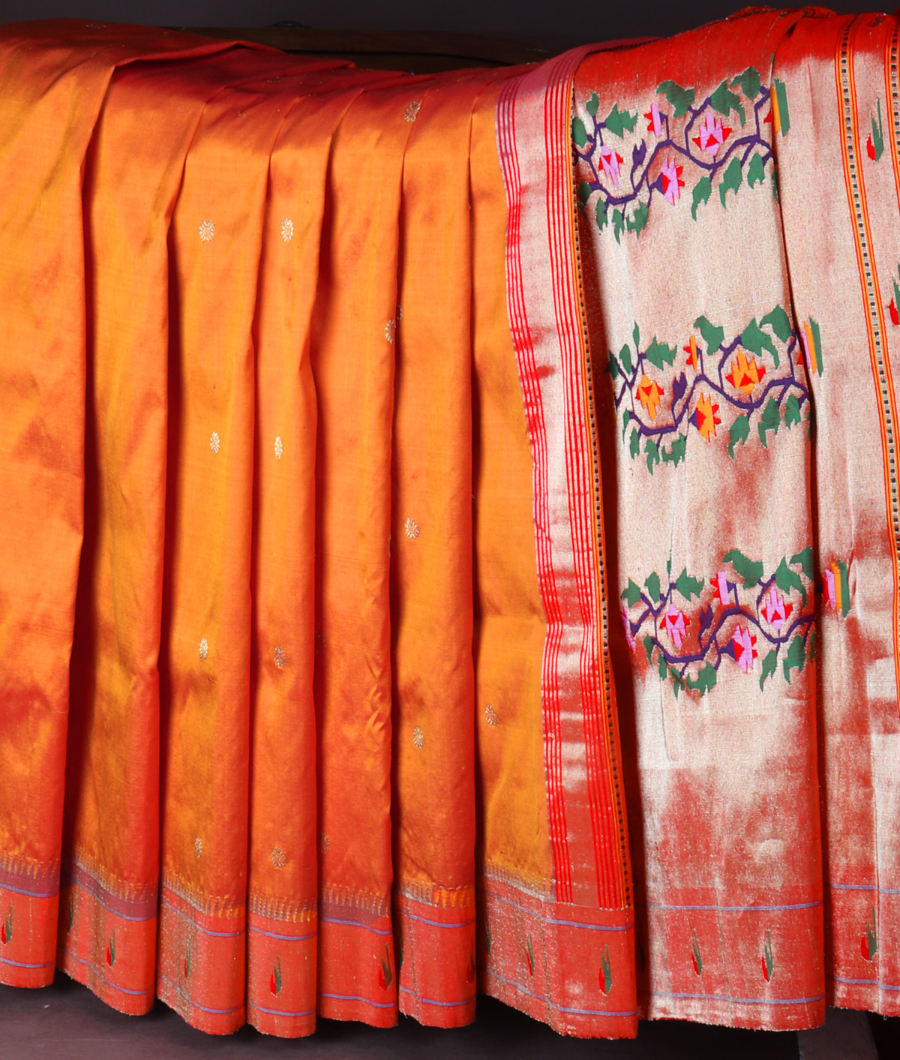 Yellow Paithani Silk Saree T3258783