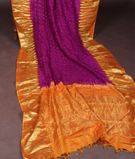 Purple Bandhani Kanjivaram Silk Saree T3069532