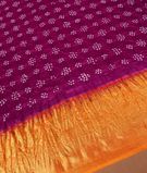 Purple Bandhani Kanjivaram Silk Saree T3069534