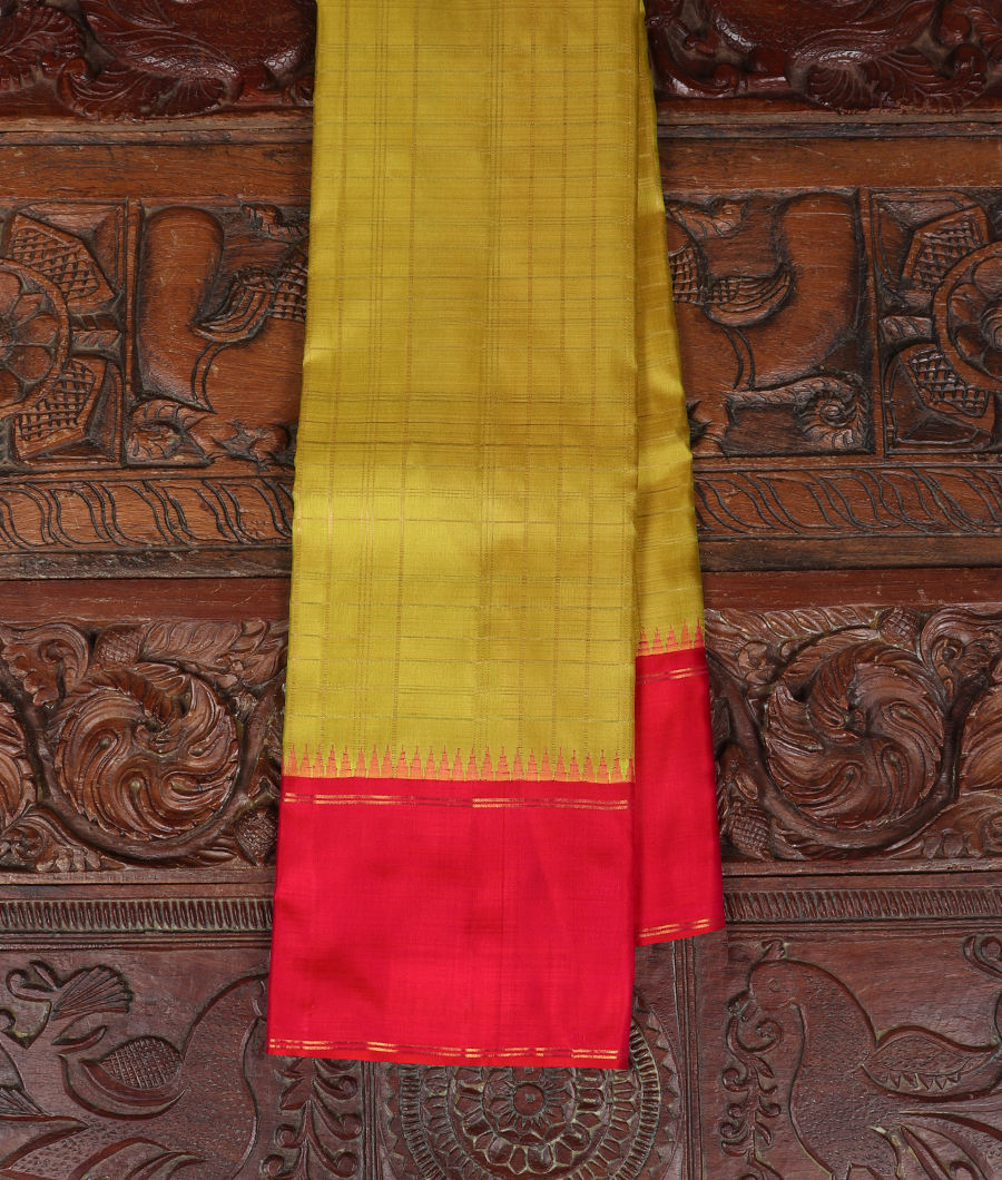 Green Handwoven Kanjivaram Silk Saree T330500-image