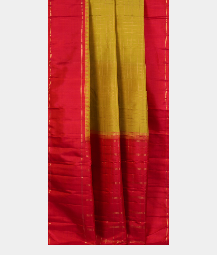 Green Handwoven Kanjivaram Silk Saree T3305002