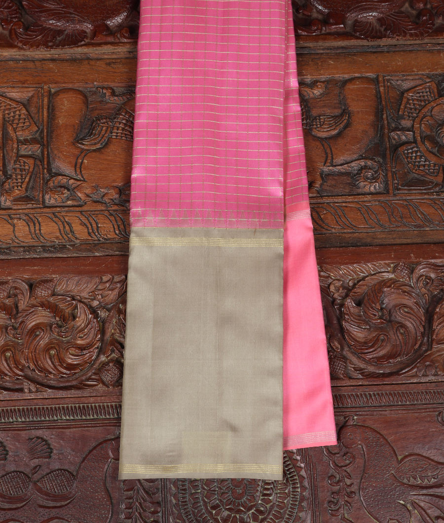 Pink Handwoven Kanjivaram Silk Saree T325146-image