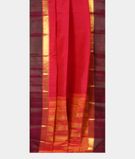 Pinkish Red Handwoven Kanjivaram Silk Saree T2248072