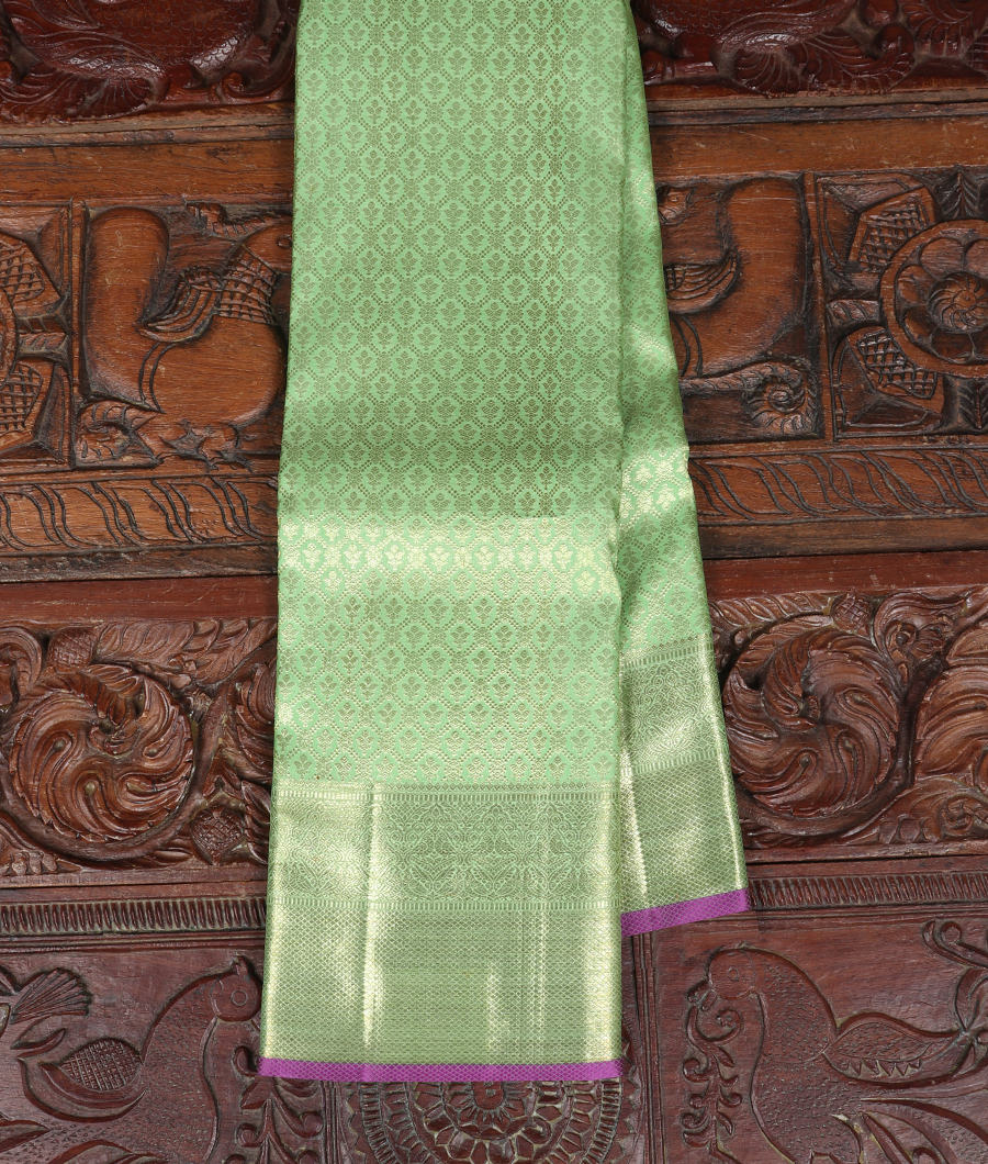 Green Handwoven Kanjivaram Silk Saree T286921-image