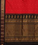 Red Gadwal Silk Saree T2346984