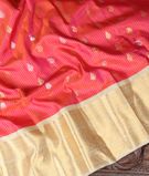 Pinkish Orange Gadwal Silk Saree T3322104