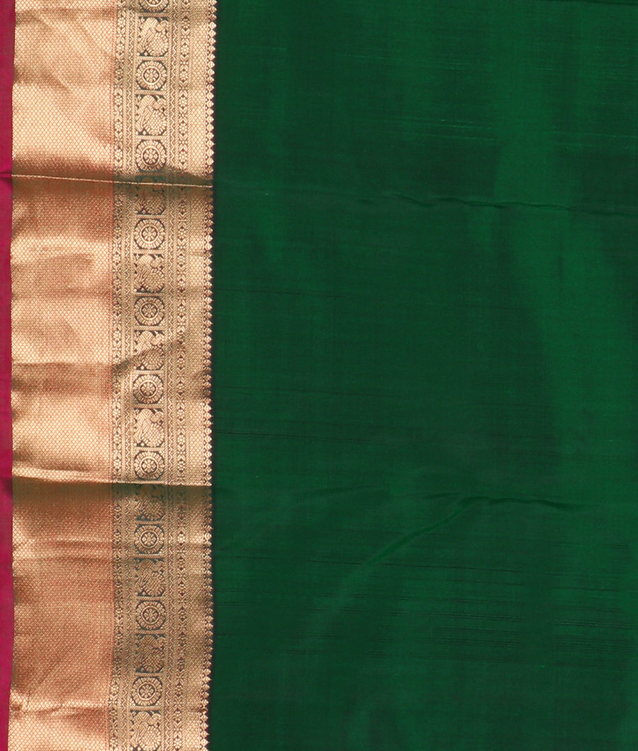 Green Soft Silk Saree T3336593