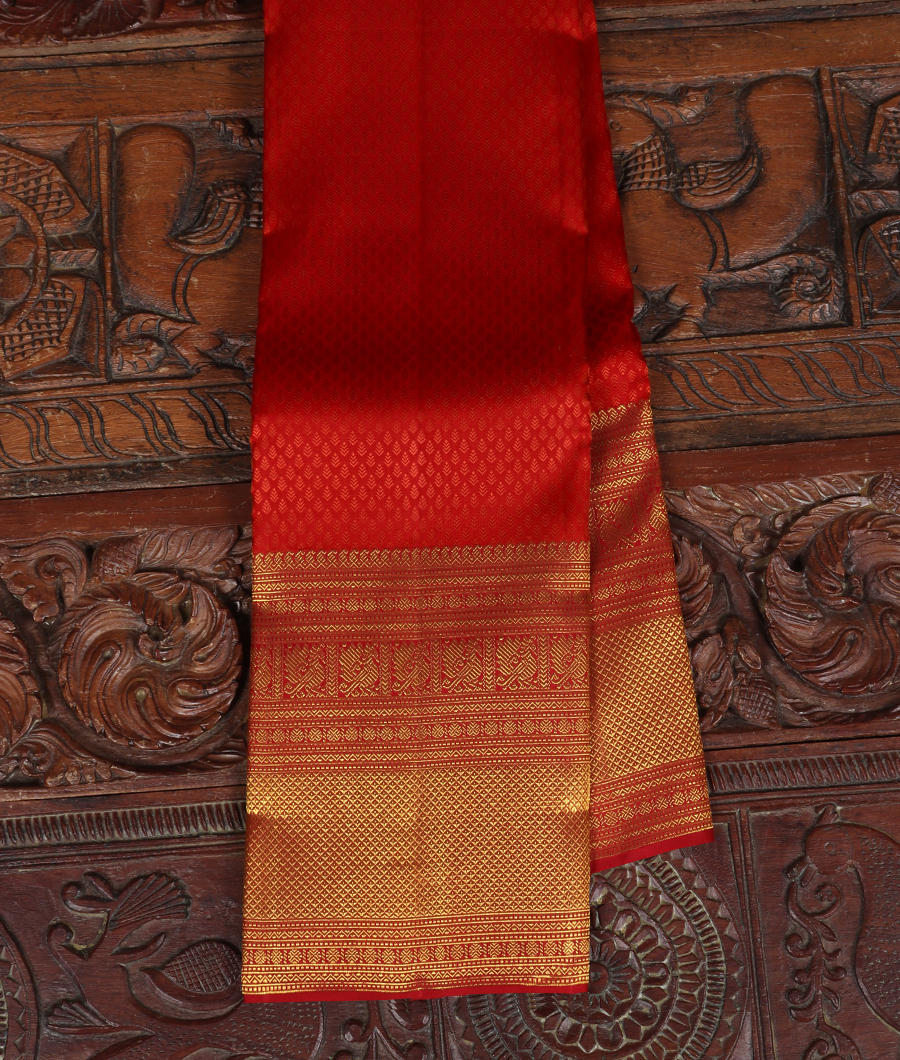Red Handwoven Kanjivaram Silk Saree T313993-image
