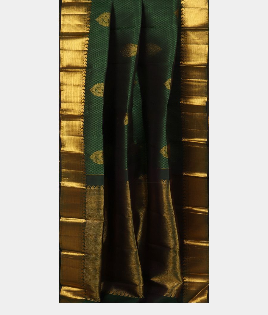 Green Handwoven Kanjivaram Silk Saree T3245892