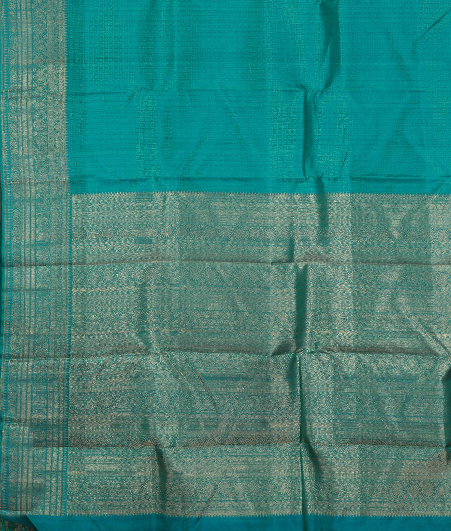 Blue Handwoven Kanjivaram Silk Saree T2925524