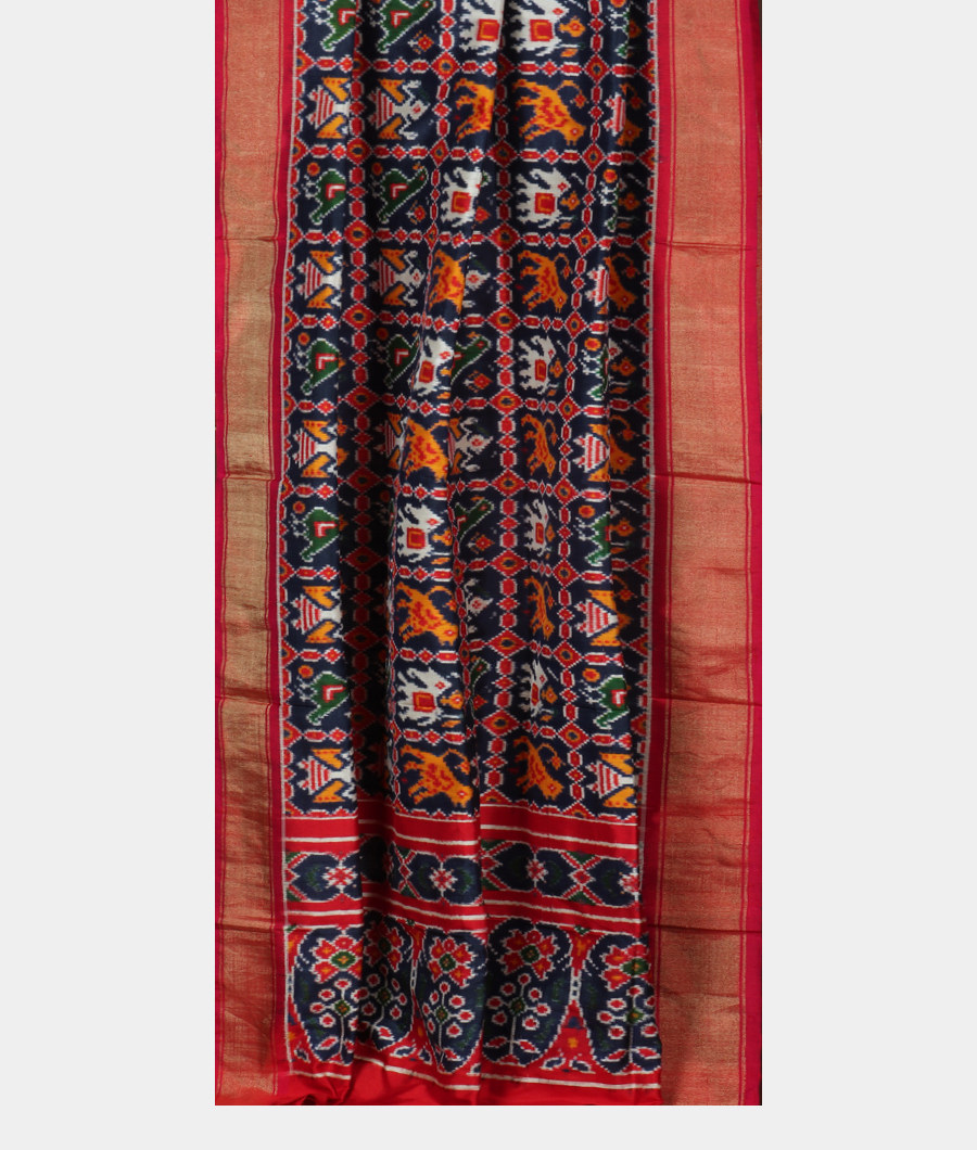 Blue Patan Patola Silk Dupatta T2810572