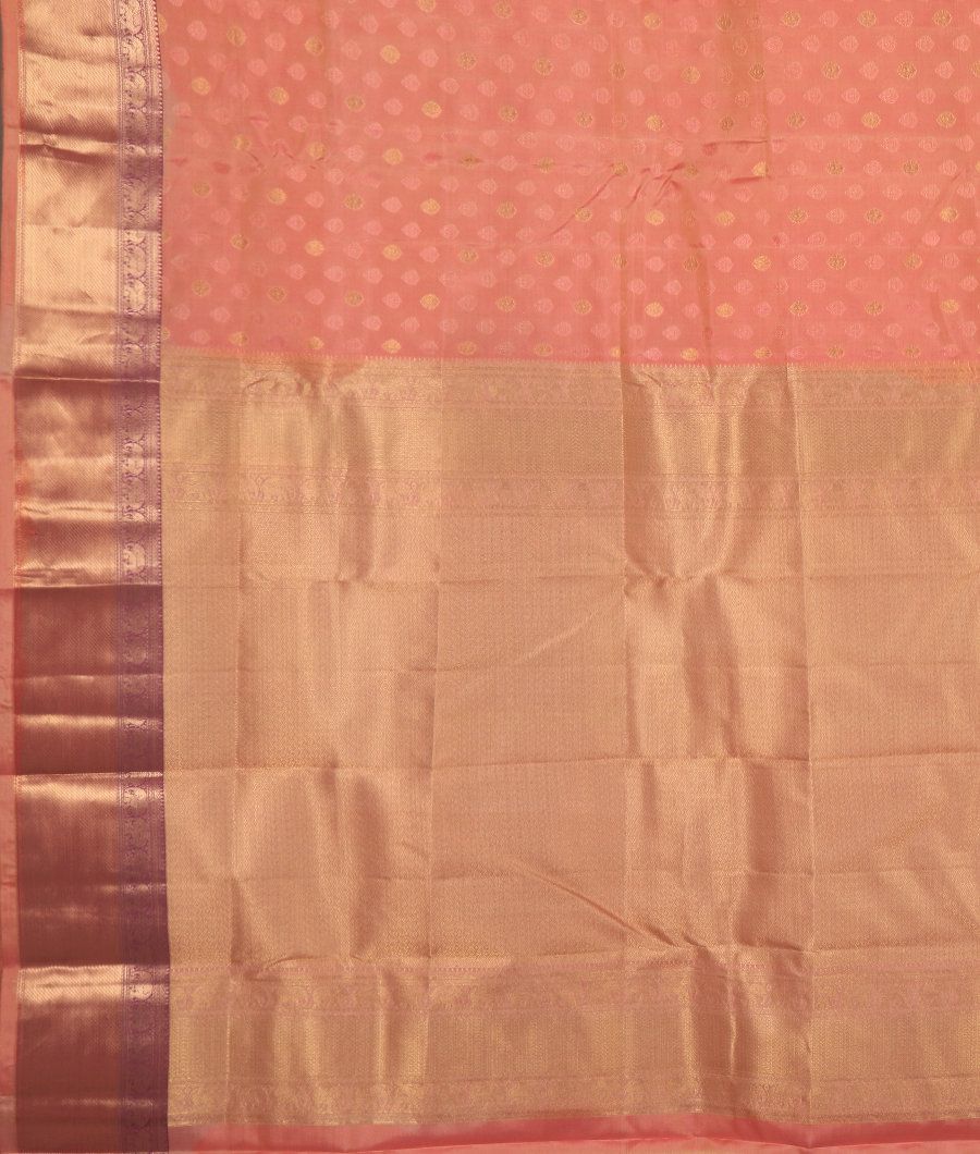 Peach Soft Silk Saree T3337724