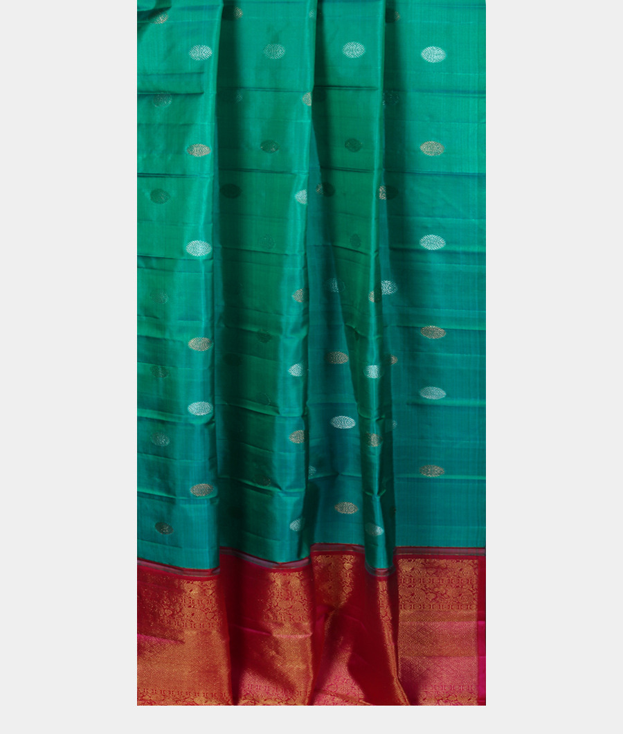 Peacock Green Kanjivaram Silk Dupatta T2713352