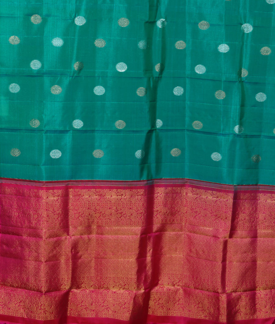 Peacock Green Kanjivaram Silk Dupatta T2713353