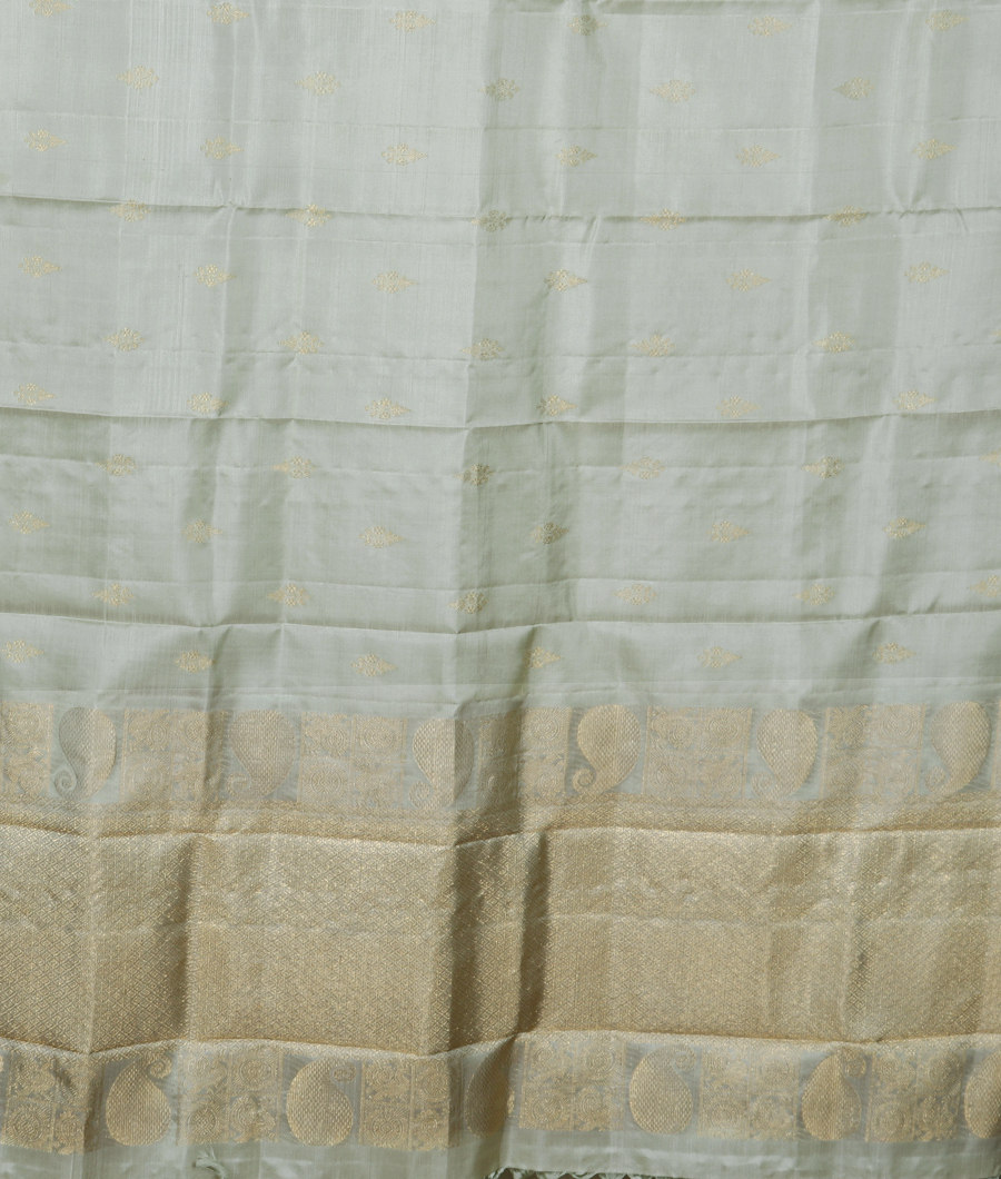 Green Handwoven Kanjivaram Silk Dupatta T2939083