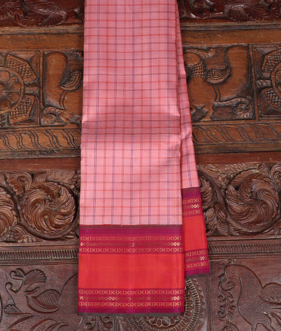 Pink Handwoven Kanjivaram Silk Saree T329747-image
