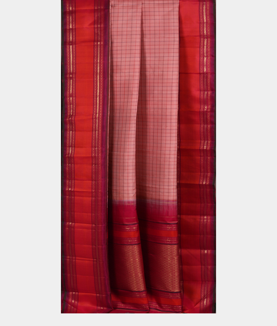 Pink Handwoven Kanjivaram Silk Saree T3297472