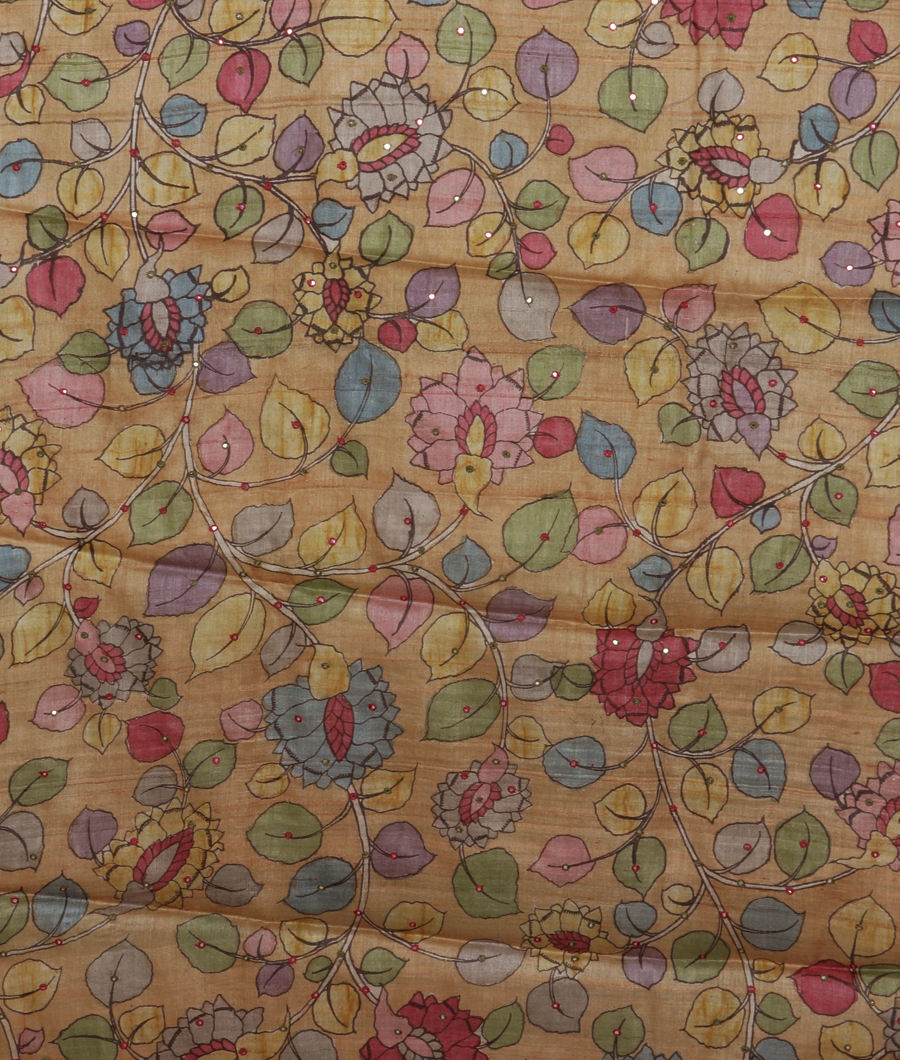 Blue Woven Tussar Saree T3289463