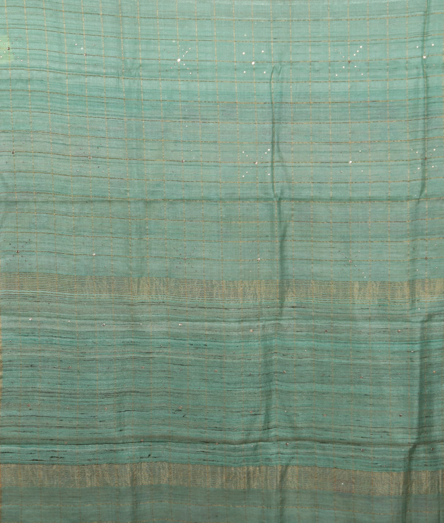 Blue Woven Tussar Saree T3289464