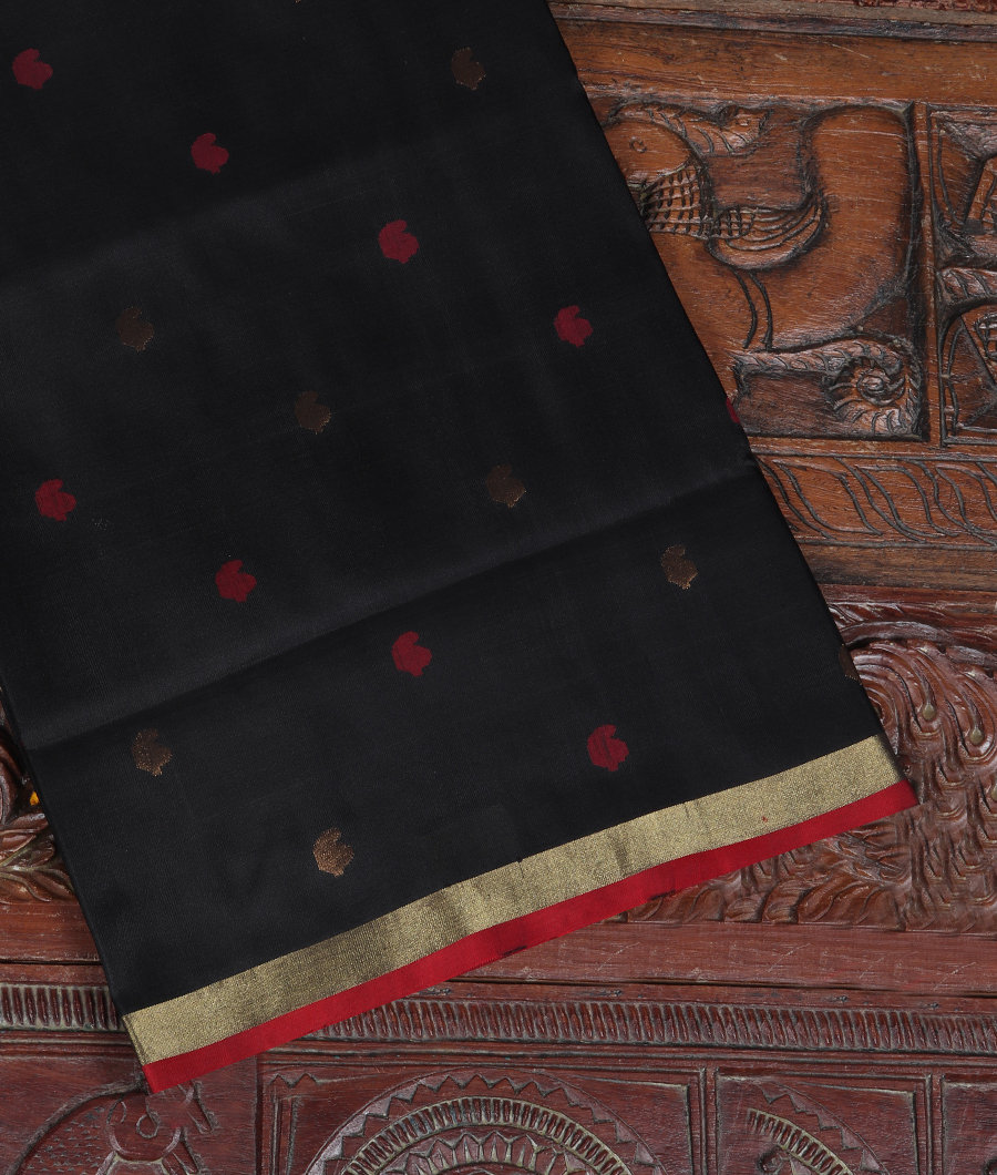 Black Uppada Silk Saree T332243-image