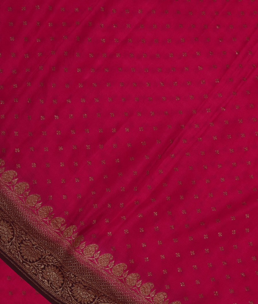 Pink Crepe Silk Saree T307515-image