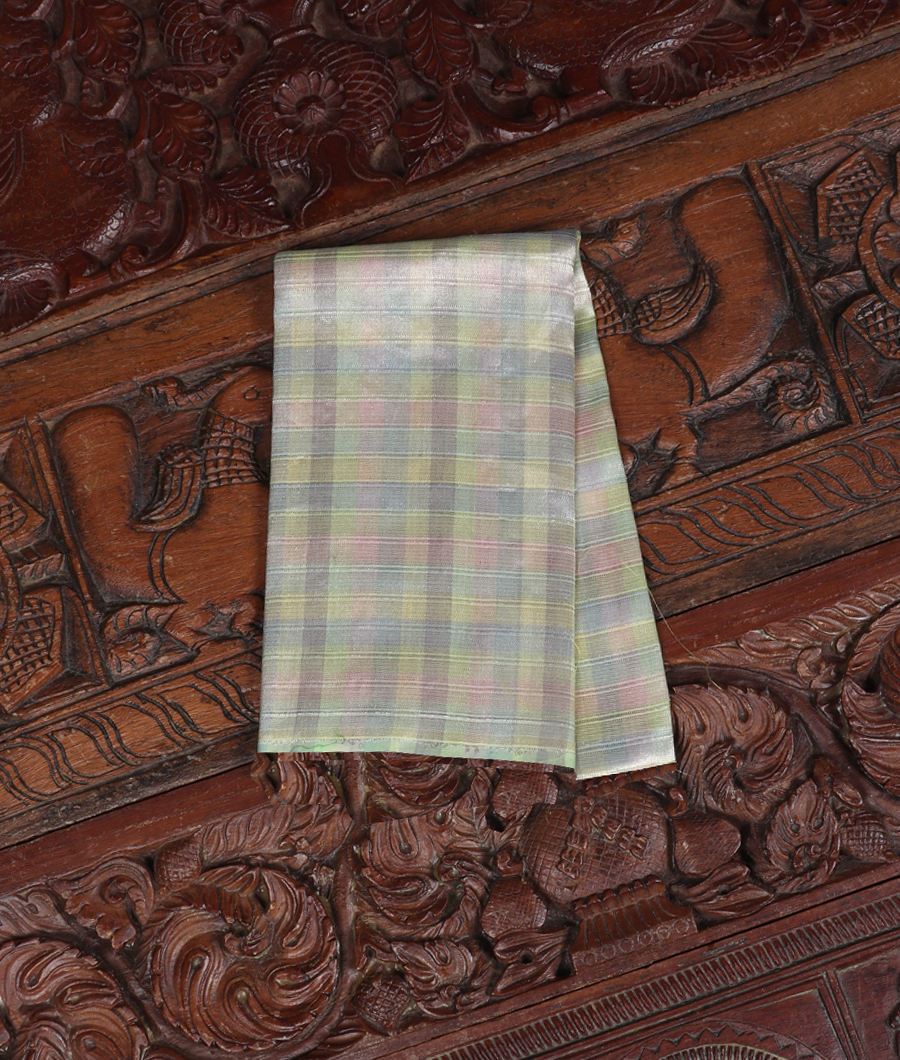 Multicolour Handwoven Kanjivaram Silk Blouse T281213-image
