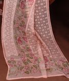 Pink Kora Organza Embroidery Saree T3348782