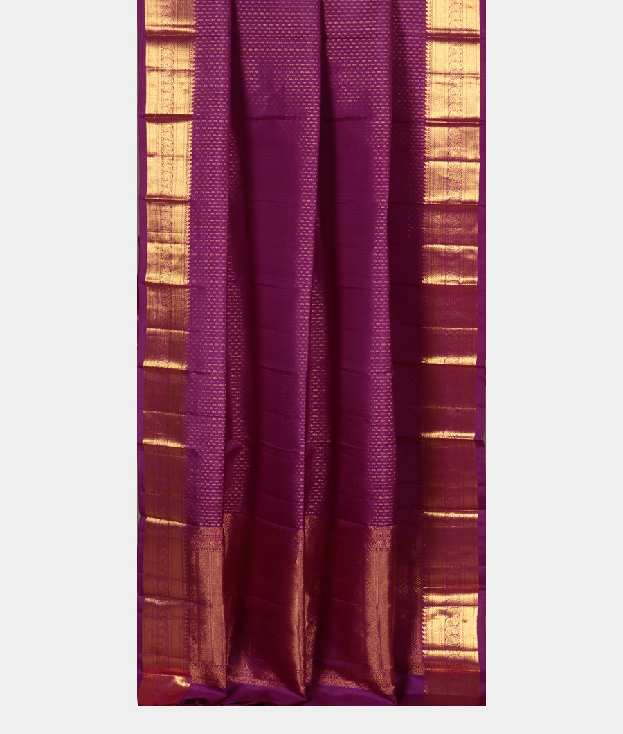 Purple Handwoven Kanjivaram Silk Dupatta T3313932