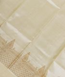 White Handwoven Kanjivaram Silk Dupatta T2532481
